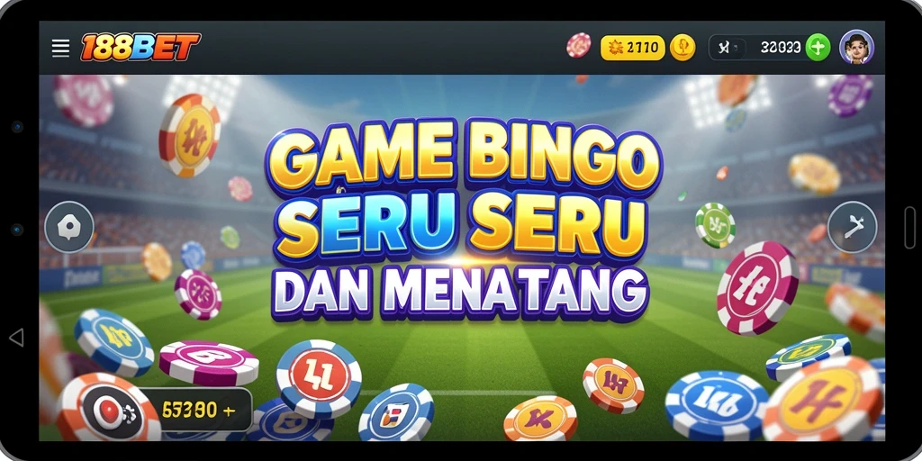 Screenshot utama 188BET menampilkan gameplay Bingo yang seru.