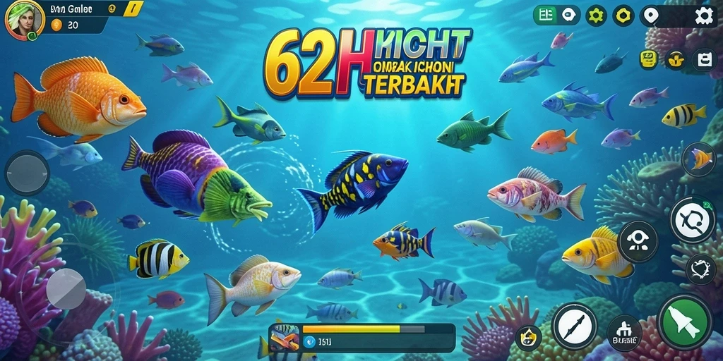 Screenshot dari gameplay Tembak Ikan 62HOT yang menarik.