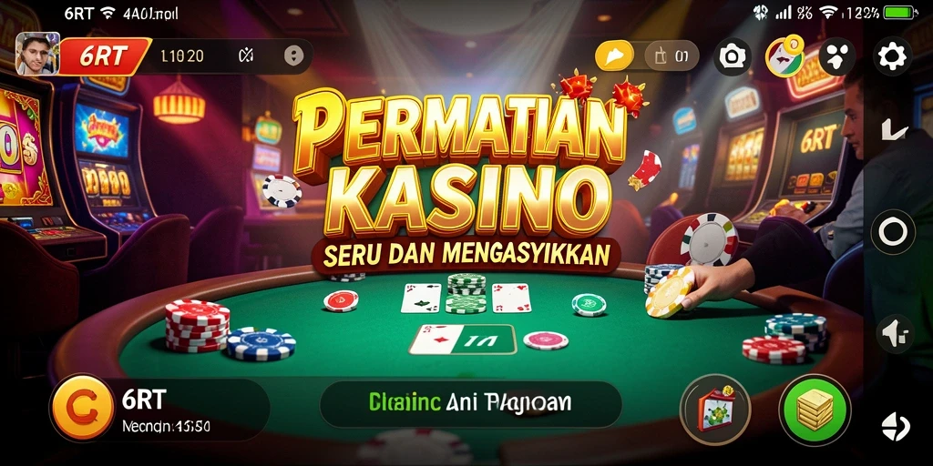 Tampilan menarik dari gameplay 6RT yang mendebarkan.