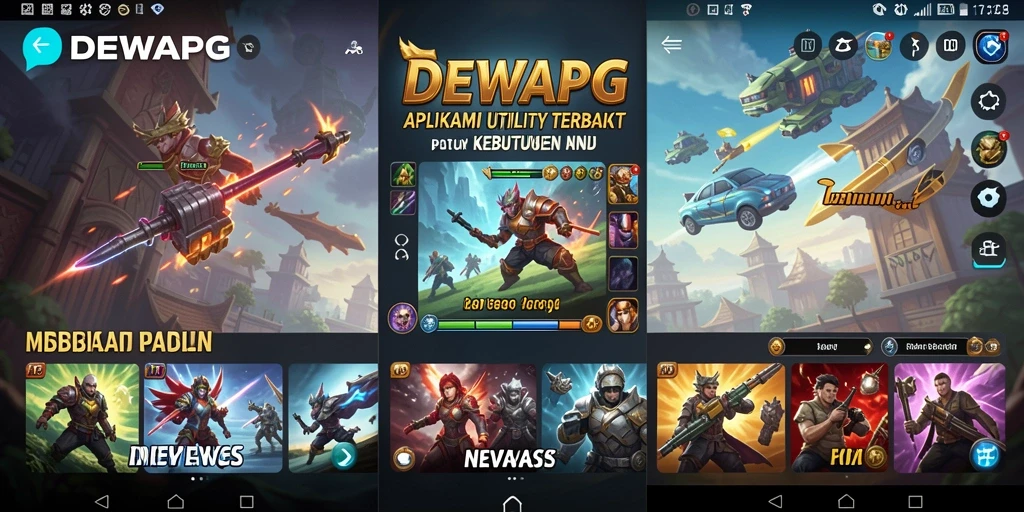 Tampilan screenshot utama DEWAPG menampilkan berbagai fitur aplikasi Utility.