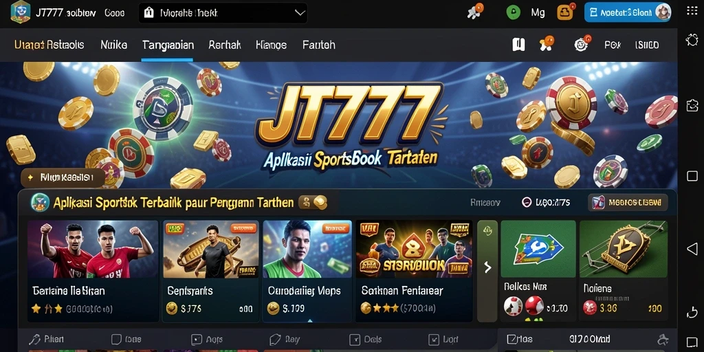 Screenshot utama JT777 menampilkan gameplay yang menarik dan interaktif dari aplikasi Sportsbook.