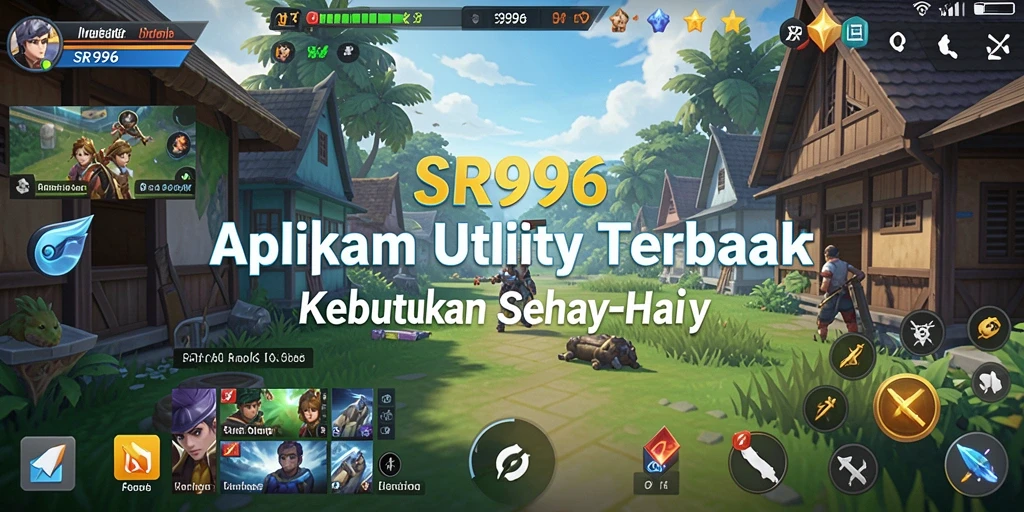 Screenshot utama SR996 memperlihatkan alat-alat Utility yang bermanfaat.
