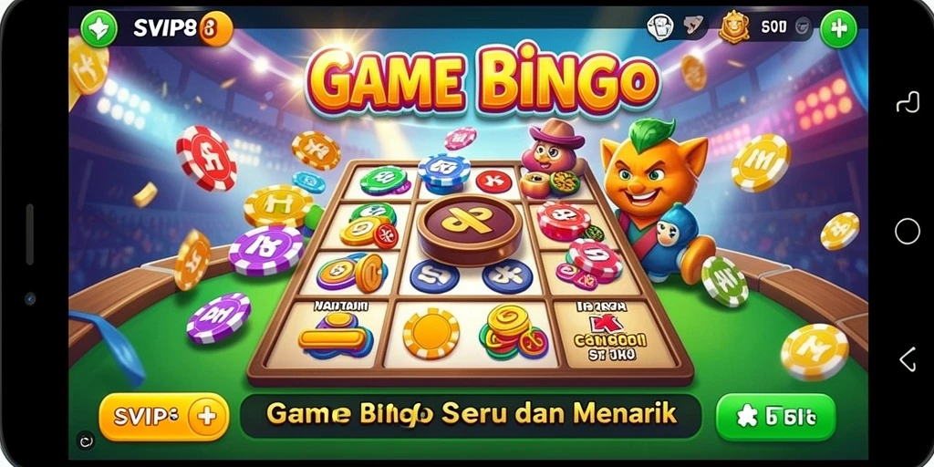 Screenshot gameplay SVIP8 menampilkan keseruan bermain Bingo.