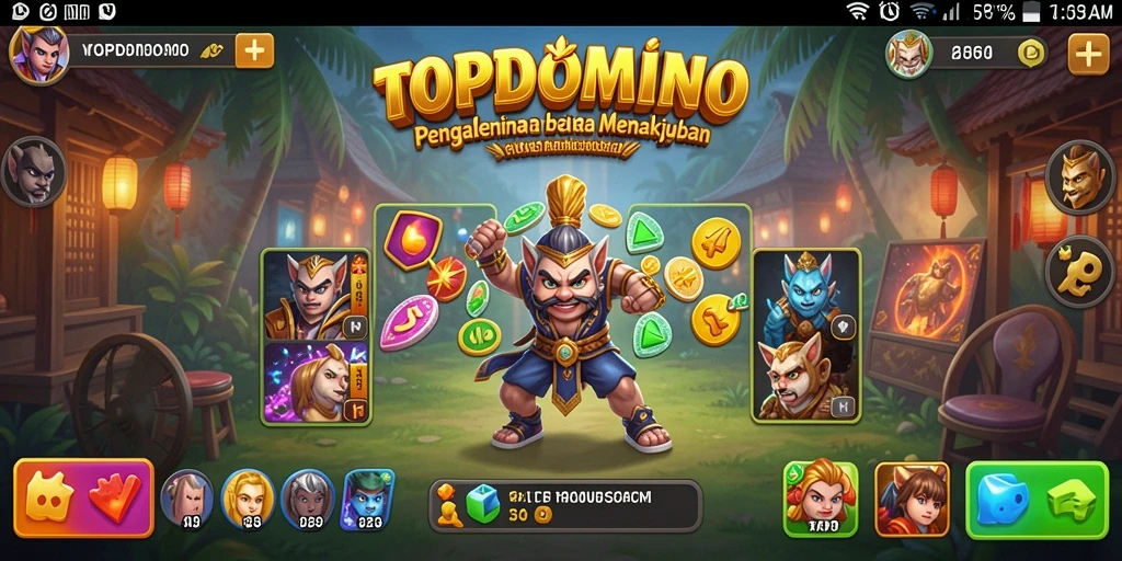 Tampilan gameplay TOPDOMINO yang menakjubkan di dunia Open World.