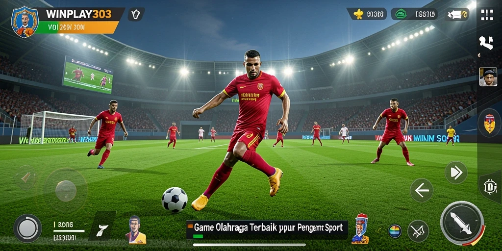 Screenshot gameplay WINPLAY303 yang menunjukkan momen seru dalam kompetisi olahraga.